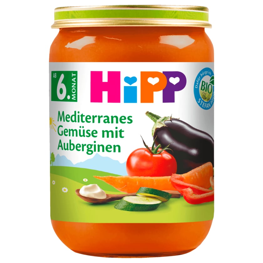 Hipp Mediteranes Bio Gemüse mit Aubergine 190g